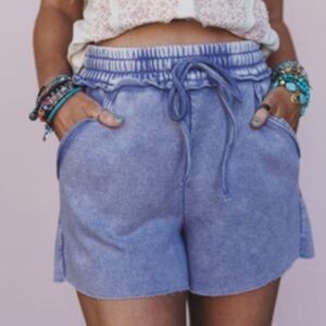 Three Bird Nest Purple Wildflower Wanderer Shorts